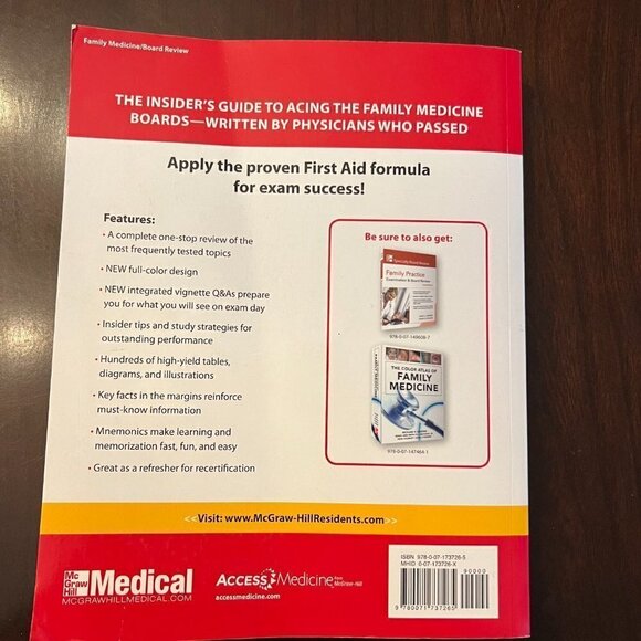 First Aid for the Family Medicine Boards. by Tao Le. Second Edition - Picture 2 of 4